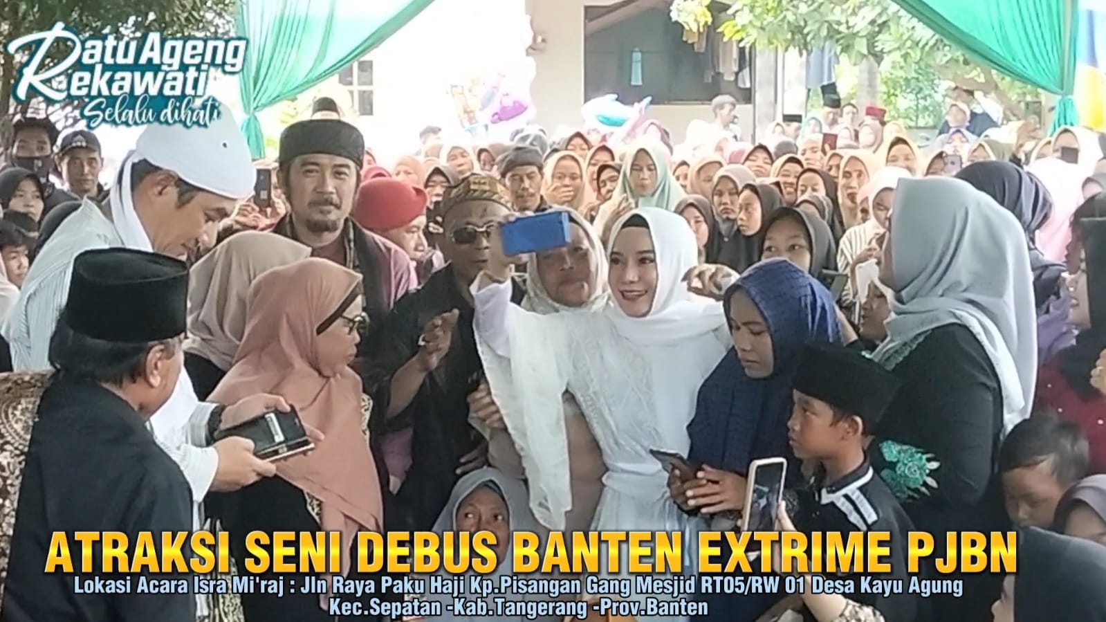 Heboh Warga Sepatan menyabut kehadiran bunda Ratu Ageng rekawati KD SE.ME- calon Bugubernur Banten,