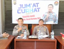 Kapolda Jambi Kembali Melaksanakan Jum,at Curhat,Jum,at Curhat DiPimpin Oleh Dir Bimmas Polda Jambi Kombes Pol Habib Prawira Dilaksanakan Di Kwarda Gerakan Pramuka Jambi