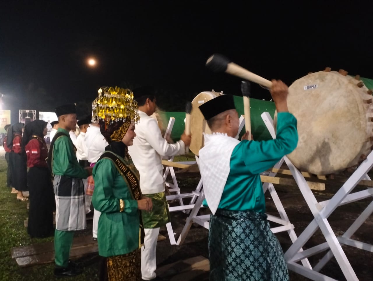 Polsek Tabir Siapkan PAM MTQ ke 49 tingkat Kabupaten di Kecamatan Margo Tabir Kab Merangin.