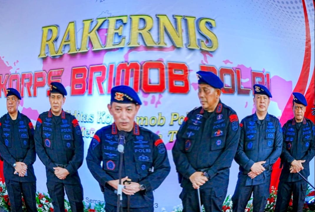 Buka Rakernis Brimob : Kapolri Amankan Agenda Nasional Hingga Internasional