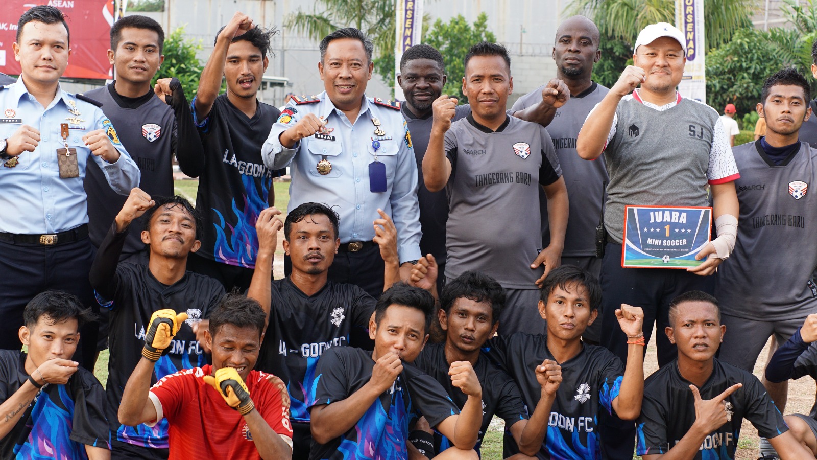 JUARA PIALA MINI SOCCER PORSENAP 2023, TOREHAN ISTIMEWA UNTUK TIM LAPAS CILEGON