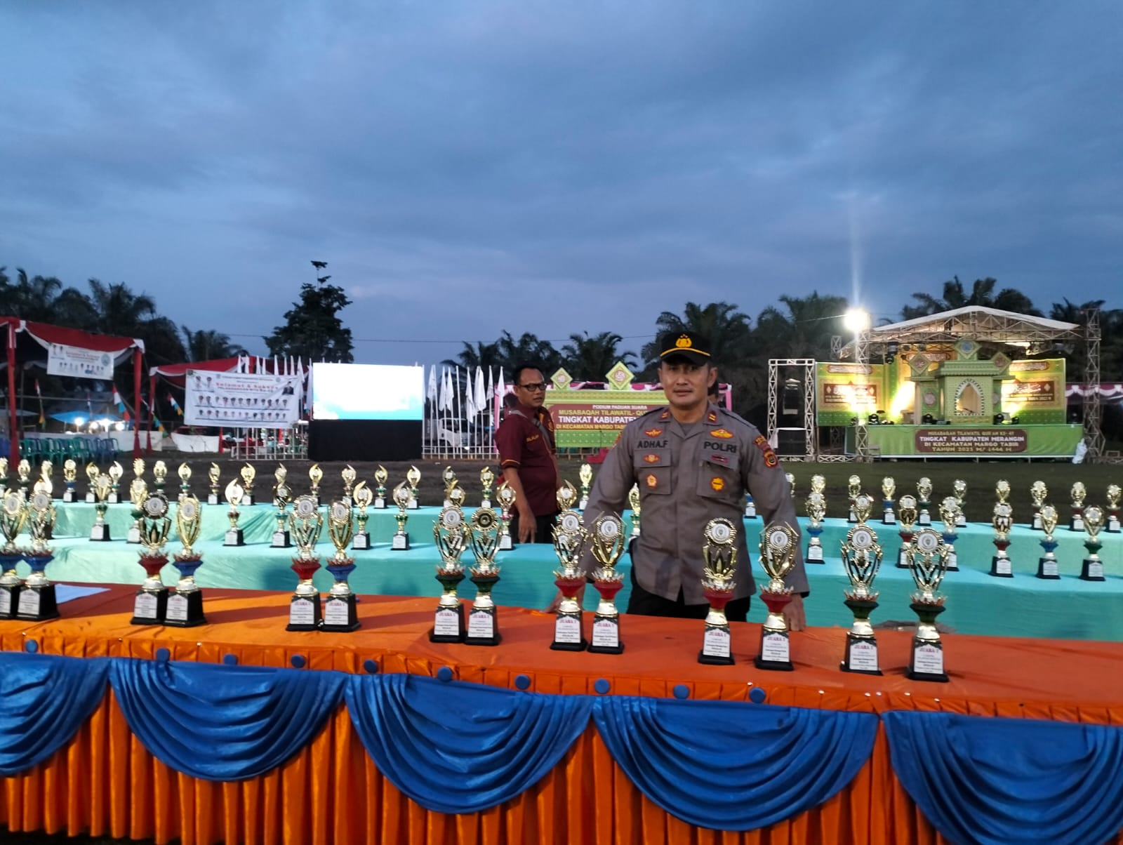 Malam Penutupan MTQ ke – 49 Tingkat Kabupaten dan Apel kesiapan Pengamanan di Wilayah Hukum Polsek Tabir.