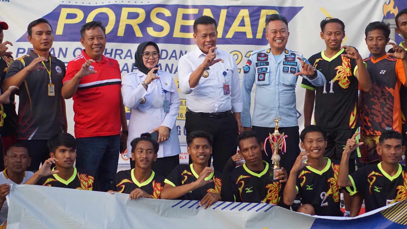 TURNAMEN VOLI PORSENAP 2023: LAPAS CILEGON TAK TERKALAHKAN DAN REBUT GELAR JUARA