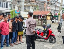 Polres Tanjab Barat Amankan Puluhan Remaja Yang Terlibat  konten Perang Sarung Di Kuala Tungkal