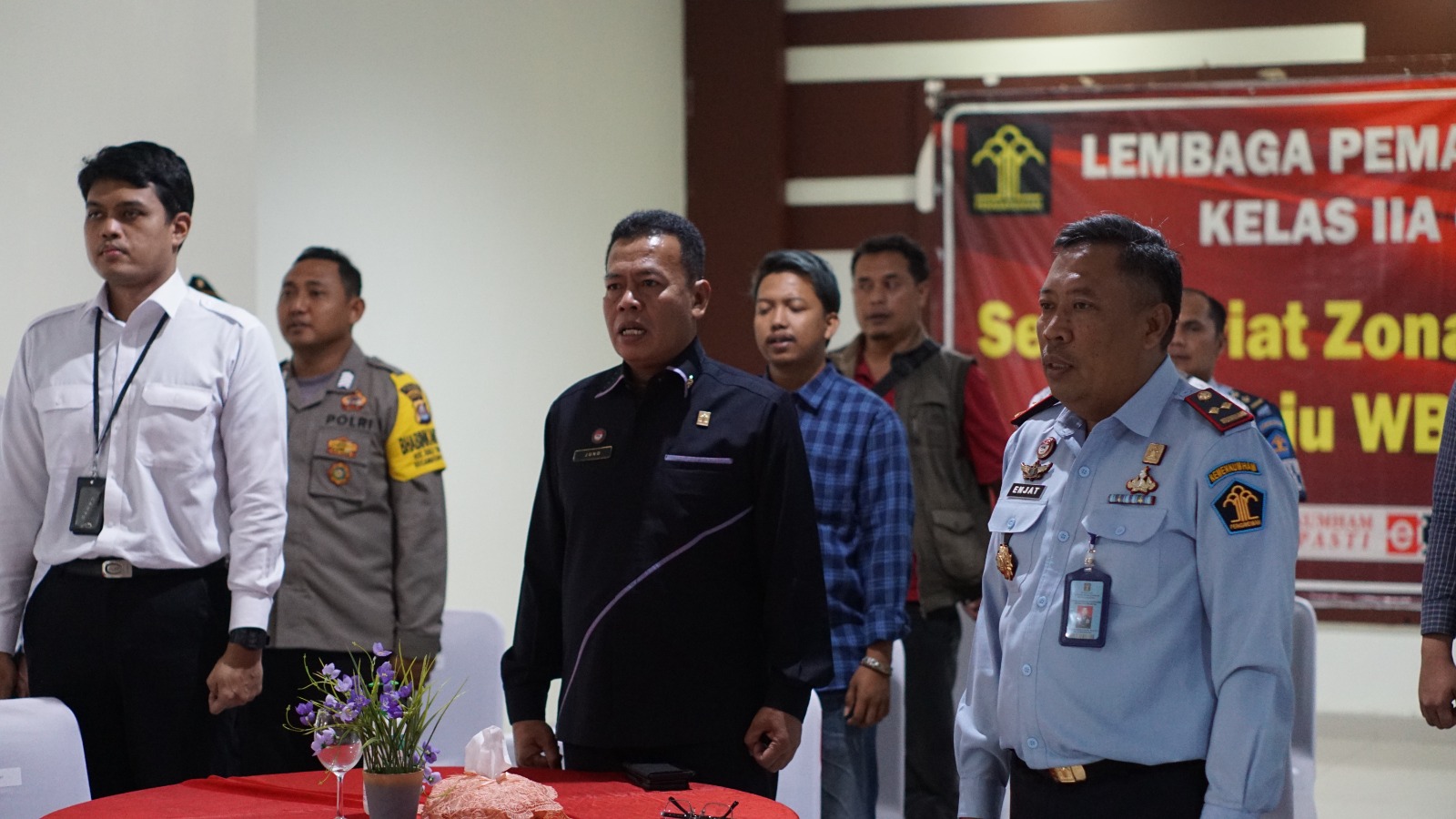 SEORANG NAPI TERORISME LAPAS CILEGON UCAPKAN IKRAR SETIA KEPADA NKRI