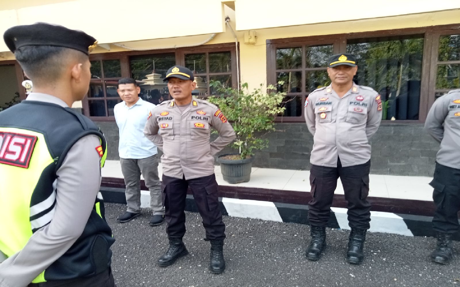 Apel Siaga Ramadhan 1444H,2023M.,Personil Polres Merangin berikan Rasa Aman pada Warga