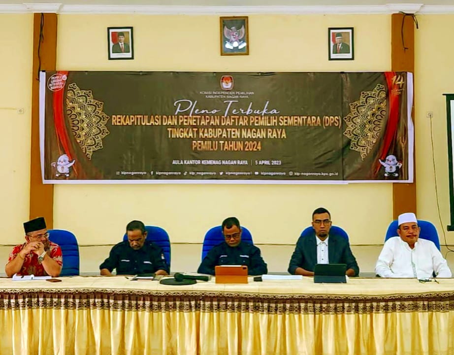 KIP Nagan Raya Gelar Rapat Pleno : Terbuka Dalam Rekapitulasi Dan Penetapan DPS