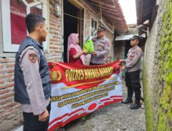 Polri Peduli, Polres Brebes Gelar Baksos Berbagi Sembako.