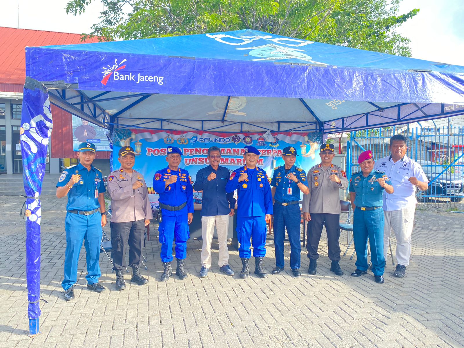 Jelang Lebaran, Dirpolairud Polda Jateng Cek Kondisi Pelabuhan Pelindo Tegal.