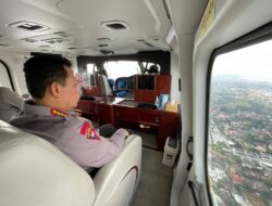 Kapolri Jenderal Listyo Sigit Prabowo Naik Heli Pantau Langsung Arus Mudik T.A 2023