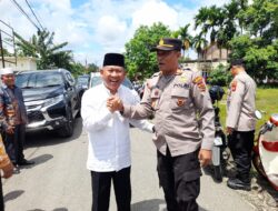 Polsek Bangko,Laksanakan Pengamanan “open house” Di rumah Pribadi Gubernur Jambi