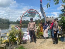 Personel Polres Sarolangun Amankan Tempat Wisata Saat Libur Lebaran.