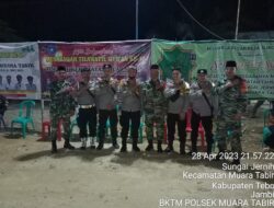 TNI/POLRI  Bersatu Mengamankan MTQ  Di Kec.Muara Tabir Kab Tebo