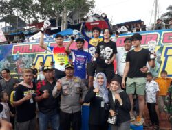 Polsek Bangko Apresiasi Warga menjaga keamanan Saat Grasstrack Pro-XXII berlangsung di Sircuit Lembah Penawar