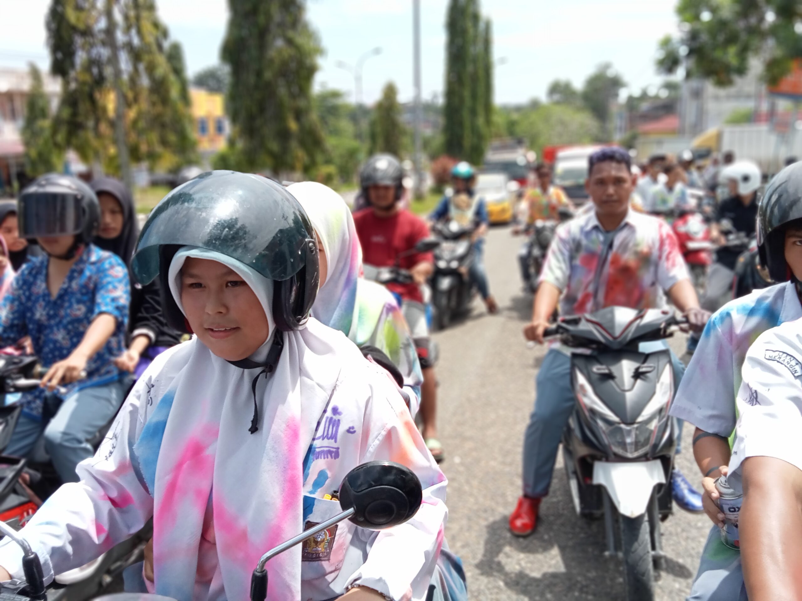 Kasatlantas Prihatin,Konvoi Kelulusan dan Coretan Baju di Jadikan Kebiasaan Siswa Tamat Sekolah