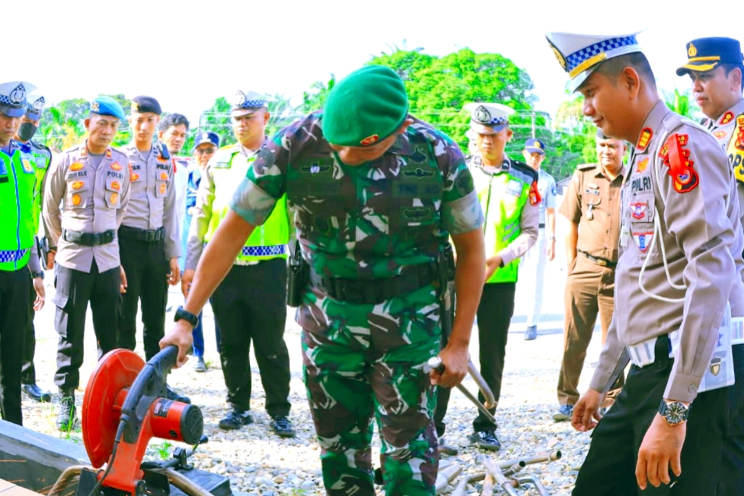 Polres Subulussalam : Musnahkan Knalpot Brong Operasi Ketupat