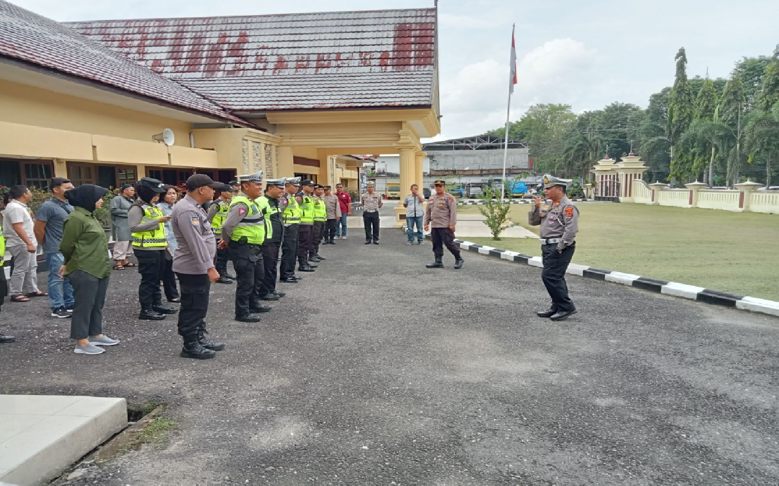 Berikan Rasa Aman,Polres Merangin lakukan PAM di lokasi Rawan Gangguan Kamtibmas.