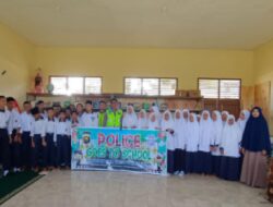 Kasat Lantas Polres Merangin ,POLICE GO TO SCHOOL Program Edukasi pada Siswa didik Guna Penerapan Kedisiplinan Ke sekolah.