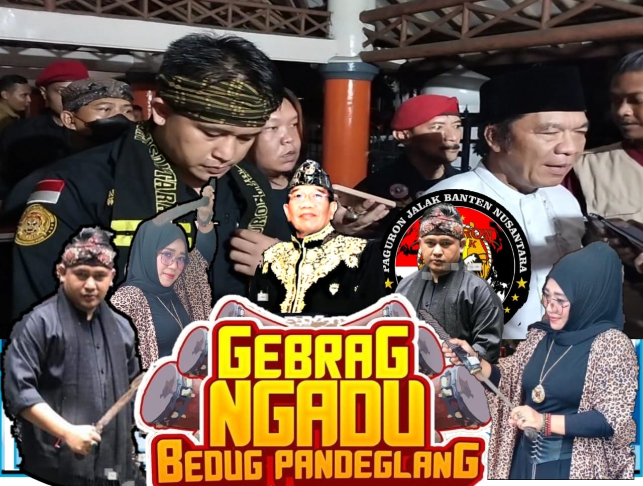 Peguron Jalak Banten Nusantara (PJBN) berkolaborasi dengan Lembaga kebudayaan Pandeglang menggelar Festival perlombaan Gebrak Ngadu Bedug.