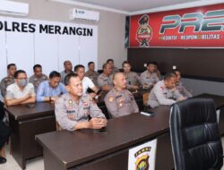 Polres Merangin Ikuti Zoom Meeting dari Mabes polri Tentang QuickWins.