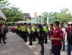 Personil Polres Merangin Laksanakan Pengamanan Tabliq Akbar  UST. Prof. H.Abdul Somad LC. D.E.S.A pH.d.d