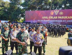 Apel Gelar Pasukan, Kapolri dan Panglima Tegaskan TNI-Polri Bersinergi dan Solid Amankan KTT ASEAN