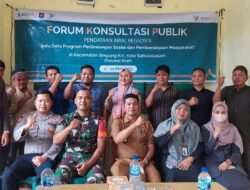 Bhabinkamtibmas Polsek Simpang Kiri – Hadiri Forum Konsultasi Publik