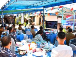 Komandan Lantamal XII Ikuti Vicon Peresmian Kampung Bahari Nusantara