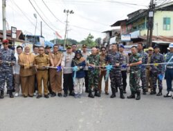 Pangkalan TNI Angkatan Laut Palembang Kembali Resmikan Kampung Bahari Nusantara di Desa 1 Ilir Palembang