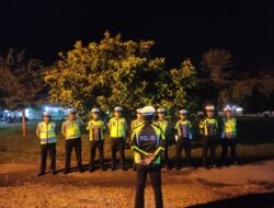 Antisipasi Balap Liar, Personel Sat Lantas Polres Sarolangun diturunkan dibeberapa titik rawan.