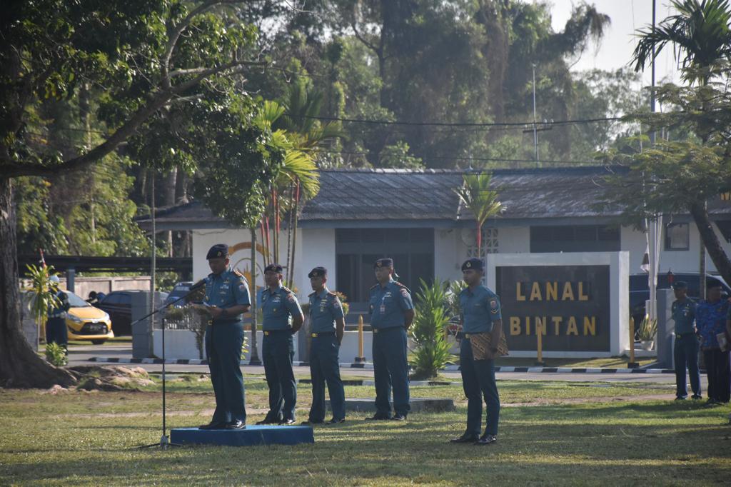 Danlanal Bintan Pimpin Upacara Bendera Hari Kebangkitan Nasional Ke-115 Tahun 2023