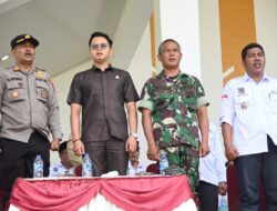Kapolsek Bangko Menghadiri Acara Pelantikan Pengurus DPC APDESI Kab. Merangin Massa Bakti Periode 2023 – 2028 di Lapangan Kantor Bupati.
