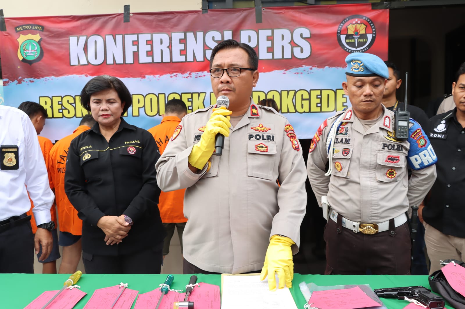 Polsek Pondokgede Ungkap Kasus Pencurian Rumah Kosong di Jatimakmur