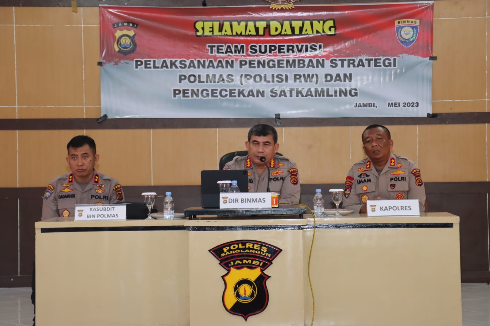 Implemetasikan Polisi RW, Dir Binmas Polda Jambi Kumpulkan Personil Polres Sarolangun