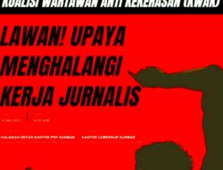 Pernyataan Sikap Bersama : Organisasi Jurnalis Sumatra Barat (AJI Padang – FI Padang – IJTI – PWI Sumbar )