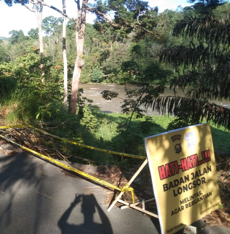 Satlantas Polres Merangin berperan melakukan pemantauan kondisi jalan dengan cara melakukan Survey secara berkala