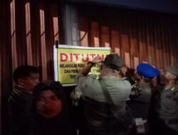 Tim Gabungan Pemda dan OPD,Satpol PP di Backup TNI Polri Laksanakan Razia Gabungan.