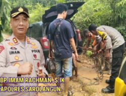 AKBP. Imam Rachman. S.IK. Apresiasi Bhabinkamtibmas Membantu Warga saat Kendaraan terpuruk di Jalan