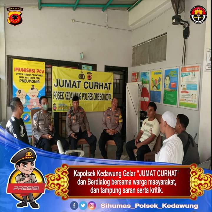 Gelar “Jumat Curhat” Kapolsek Kedawung Polres Ciko Berdialog tampung saran dan aspirasi warga