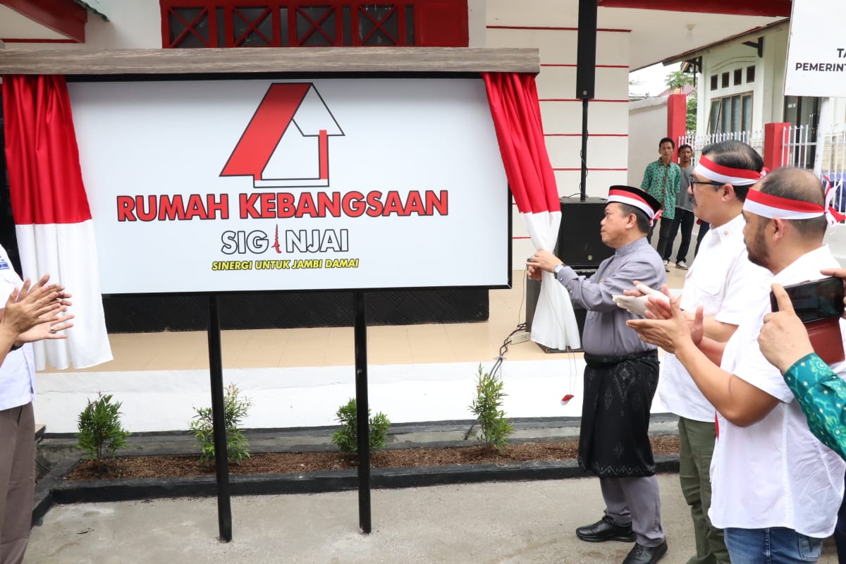 Kombes Pol. Ronalzie Agus. S.IK Dir Intelkam Polda Jambi Hadiri Peresmian Rumah Kebangsaan Siginjai.