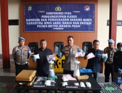 Sat Res Narkoba Polres Jakarta Pusat Ungkap dan Musnahkan Barang Bukti Narkotika Hasil Bulan Mei