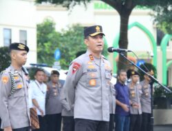 Kapolda Jambi Irjen Pol Rusdi Hartono Pimpin Apel Pagi Personel Di Lapangan Hitam Mapolda Jambi