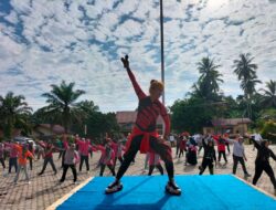 Jum’at Sehat Polsek Tabir,Mari Masyarakatkan Olah raga dan Olahragakan Masyarakat.