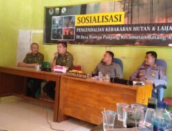Sosialisasi Pengamanan,Kerusakan dan Karhutla Oleh Akp. Fatkur Rohman. SH.MH Kapolsek Batang Asai