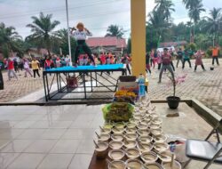 Senam sehat Jum’at Pagi ala Polsek Tabir Polres Merangin
