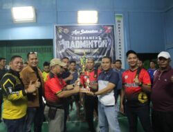 Hari Bhayangkara ke 77, Kapolres Sarolangun Akbp. Imam Rachman S.IK. Adakan Turnamen Badminton Kapolres Cup