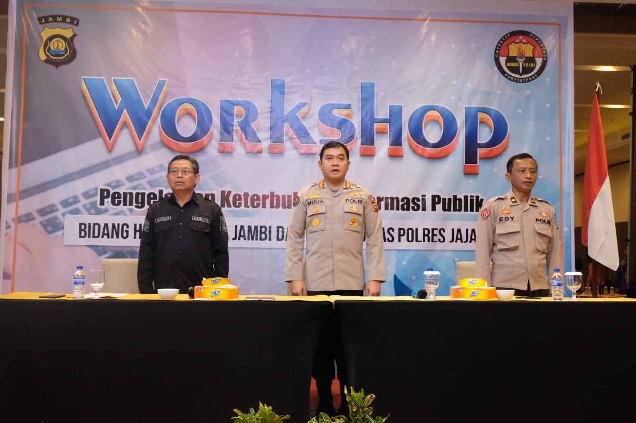 Bidhumas Polda Jambi  Laksanakan  Kegiatan  Workshop  Pengelolaan  Keterbukaan Informasi  Publik