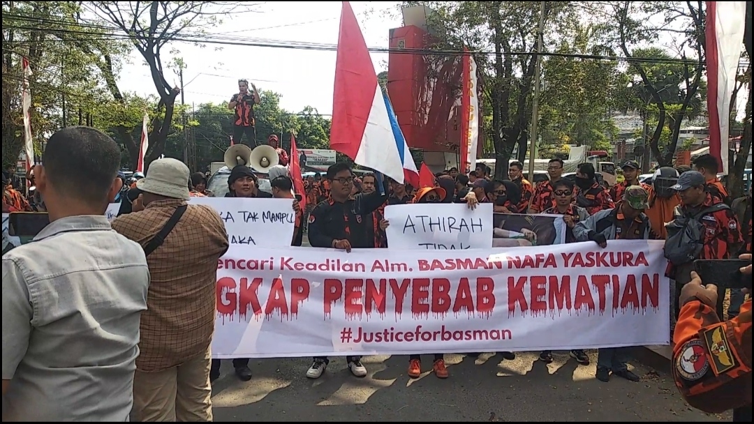 Gabungan Ormas Aksi di Polda Sulsel Temui Diskrimum Jadwalkan Gelar Perkara Khusus Bagi Basman Nafa Yaskura