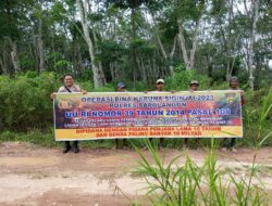 Para Bhabinkamtimas Jajaran Polres Sarolangun Rutin Himbau Pengusaha dan Masyarakat Agar Jangan Bakar Lahan