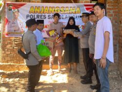 Akbp. Imam Rachman. S.IK. Kapolres Sarolangun dan Ny. Narend imam Ketua Bhayangkari Cab. Sarolangun  Anjangsana dalam Rangka HUT Bhayangkara ke – 77 tahun 2023